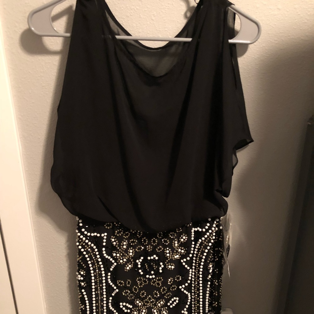 Beaded Formal Cocktail Dress